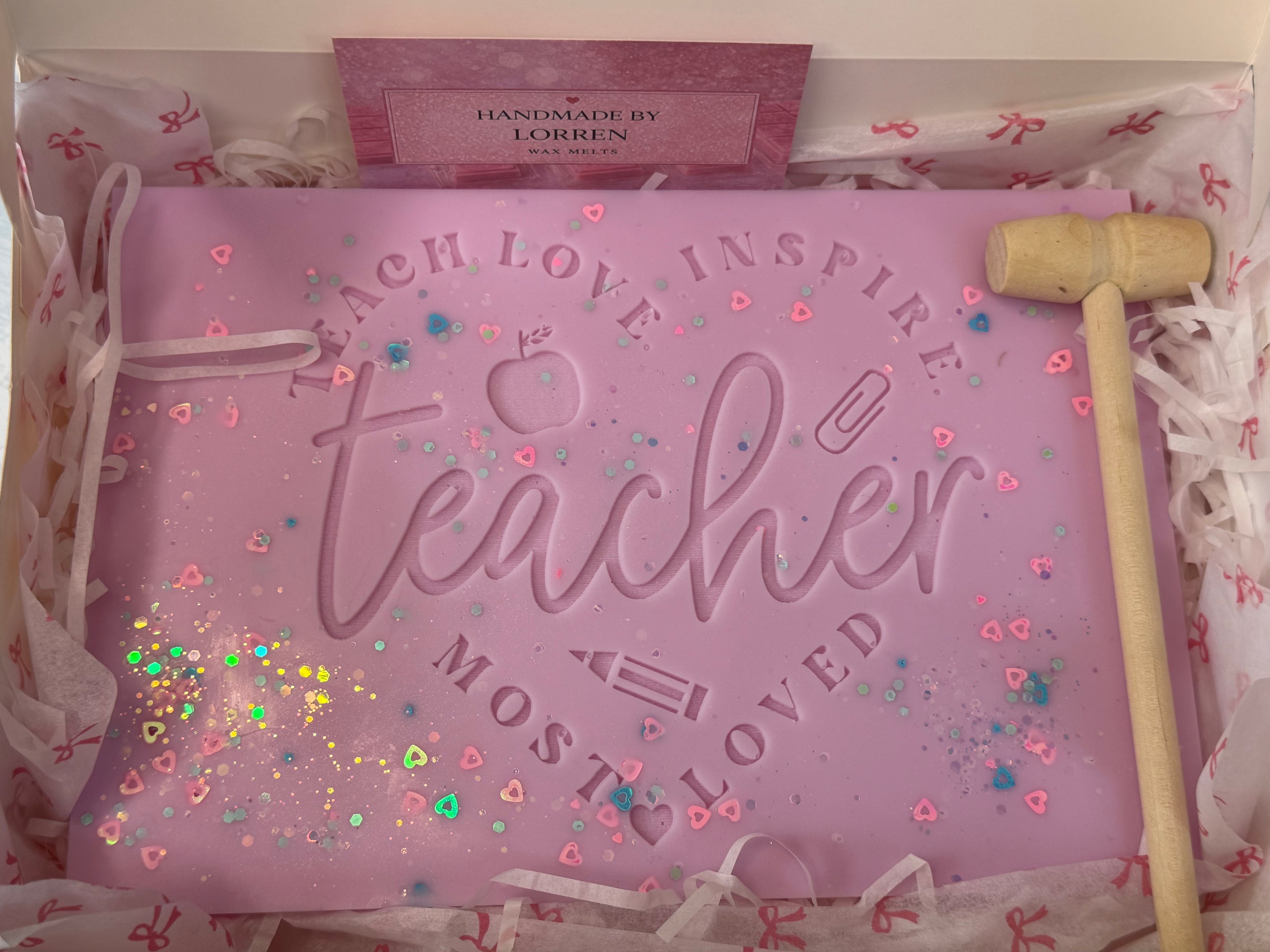 Teacher wax melt slab
