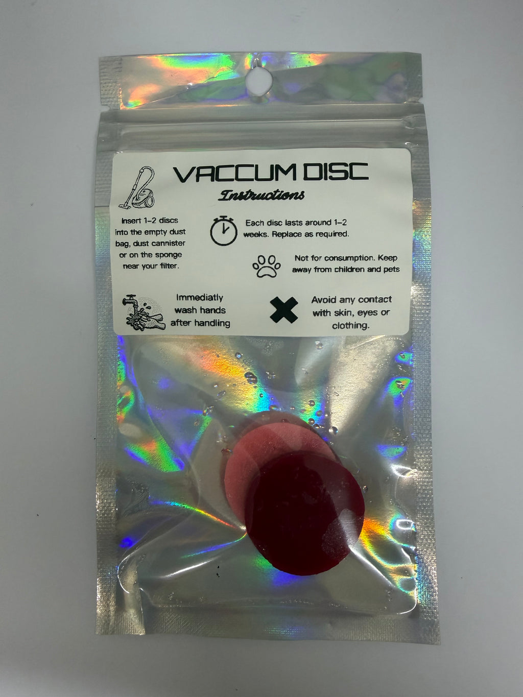Vaccum Disc- Fluffy Pink